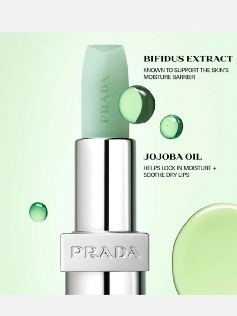 Prada Beauty Moisturizing Lip Balm 000 Universal (clear) NIB